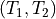 (T_1, T_2)